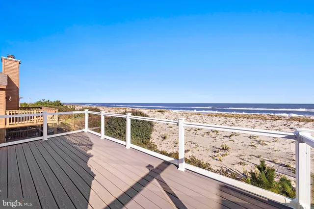 a view of ocean from a balcony
