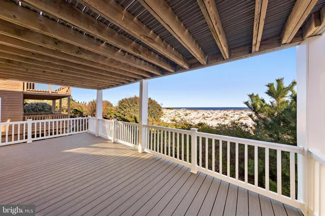 a view of a roof deck