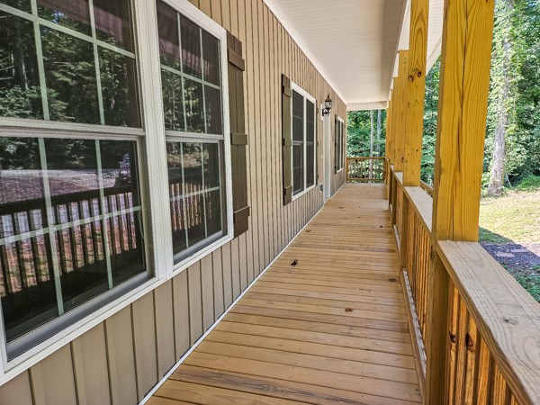 3177 Rodgers Creek Road Ellijay, GA 30540 - Photo 4 of 31 a view of balcony with wooden floor and windows