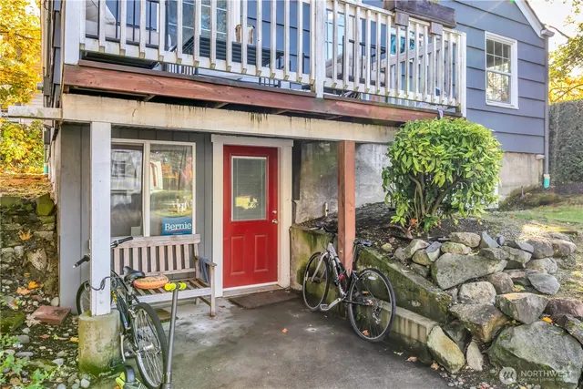 a view of a chairs with a porch