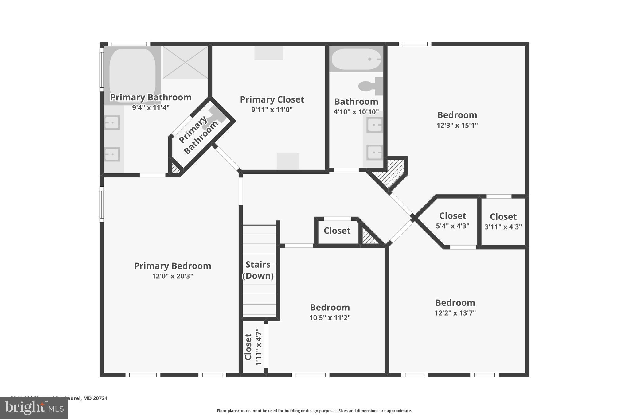 3044 Old Channel Road Laurel, MD 20724 - Photo 26 of 27 Floor Plans upper level