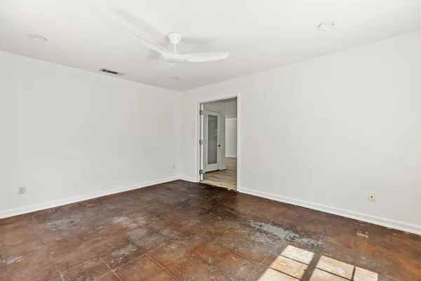 a view of an empty room