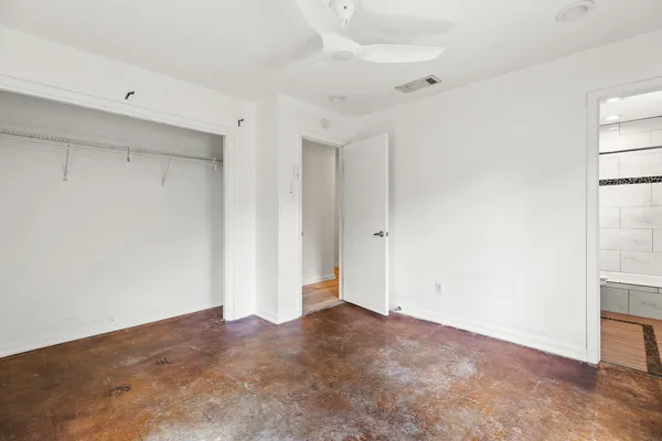 a view of an empty room