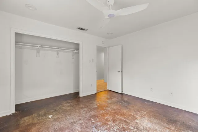 a view of an empty room