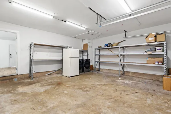 a view of storage and utility room