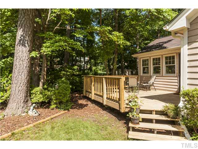 5609 Knollwood Road Raleigh, NC 27609 - Photo 22 of 25 a view of a house with a small yard