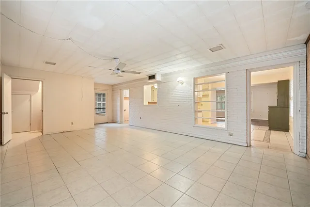 a view of an empty room