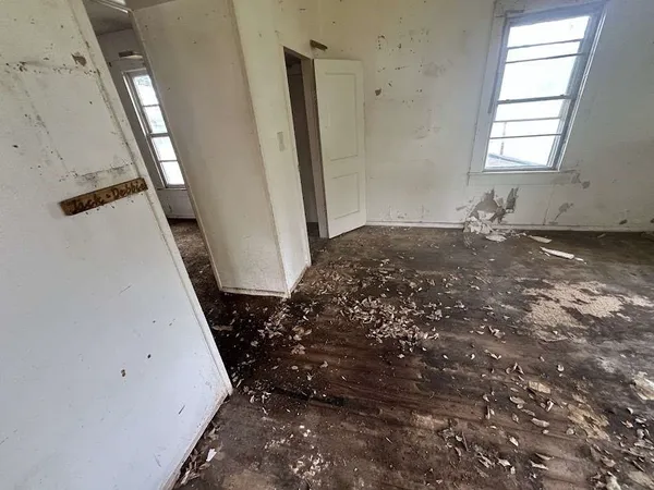 a view of a room with window