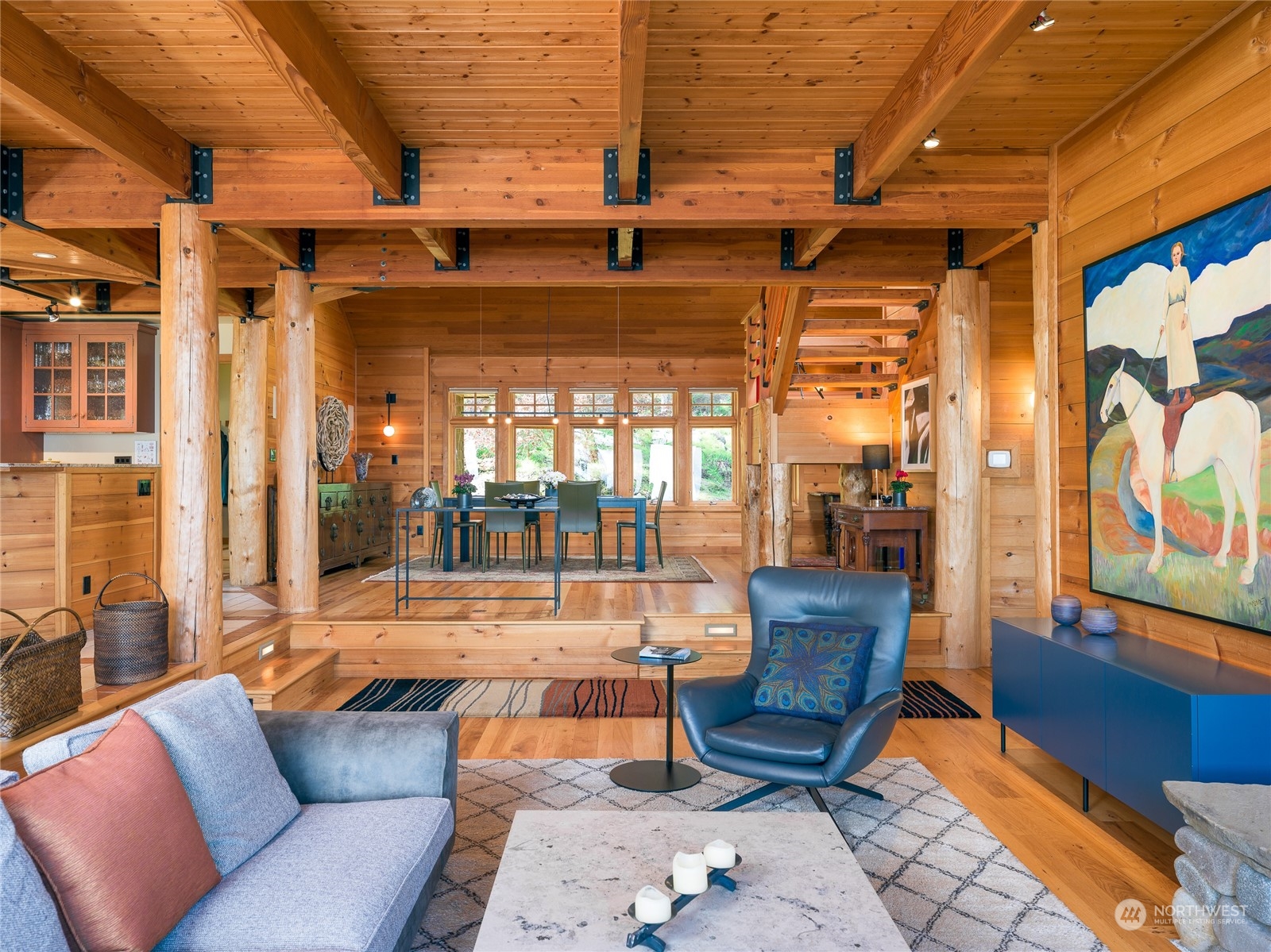 777 Eliza Road Lopez Island, WA 98261 - Photo 8 of 38 a living room with furniture and a window
