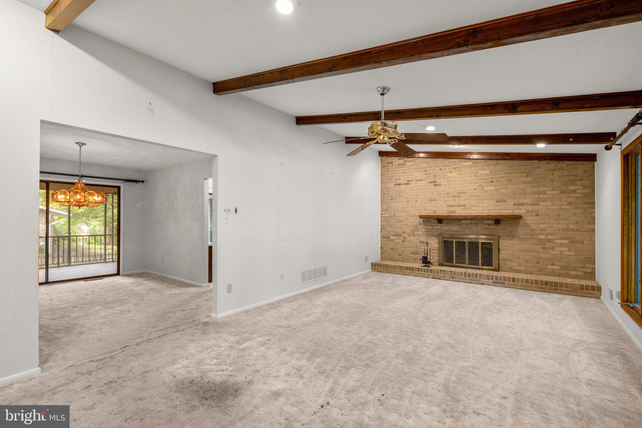 600 Deep Ridge Road Bel Air, MD 21014 - Photo 8 of 45 Large living room w cathedral ceiling
