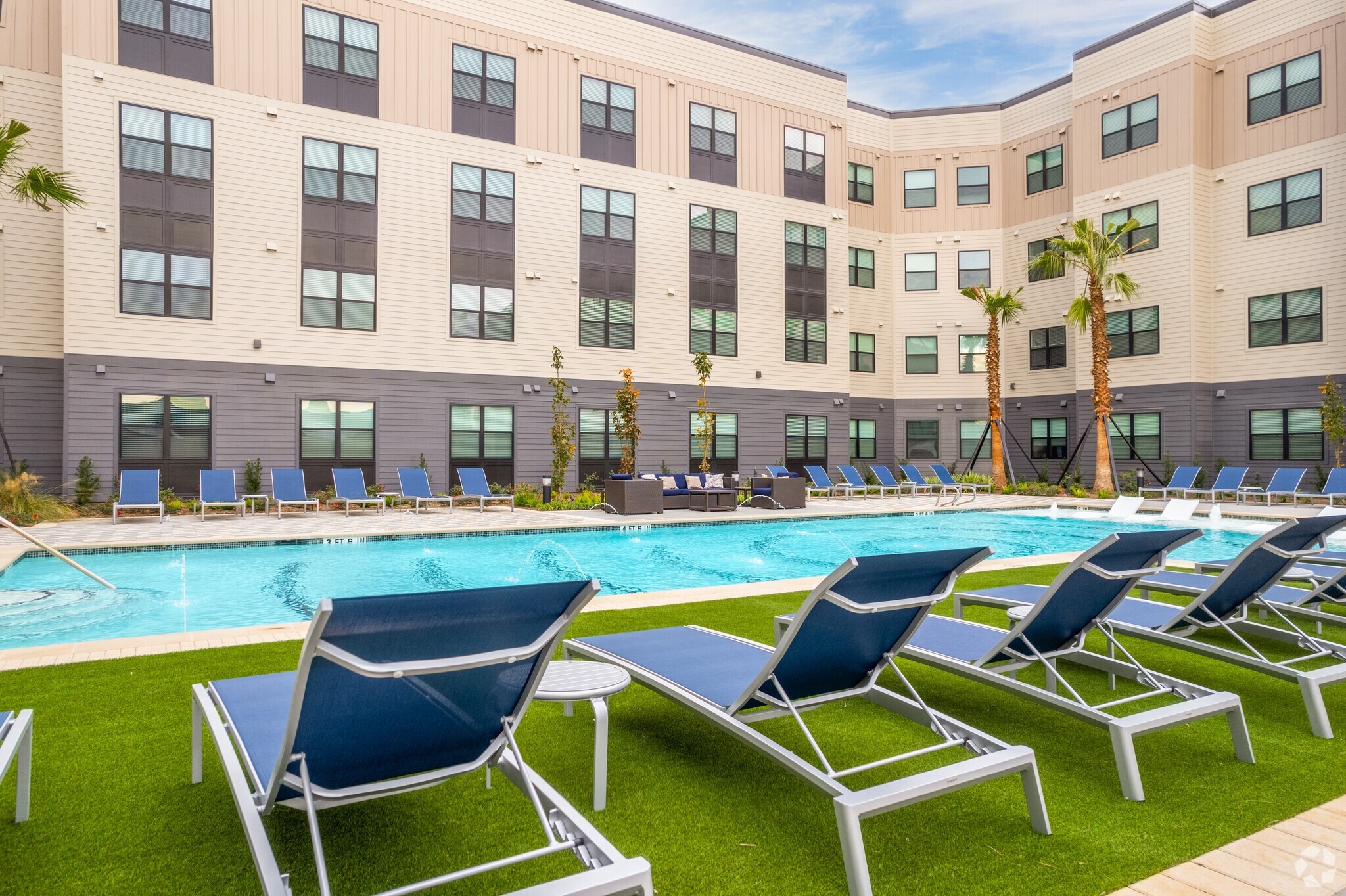 1148 Silber Road, Unit 8301 Houston, TX 77055 - Photo 18 of 36 a swimming pool with outdoor seating and yard