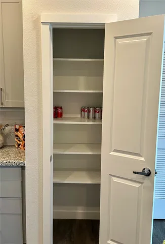 a view of a walk in closet