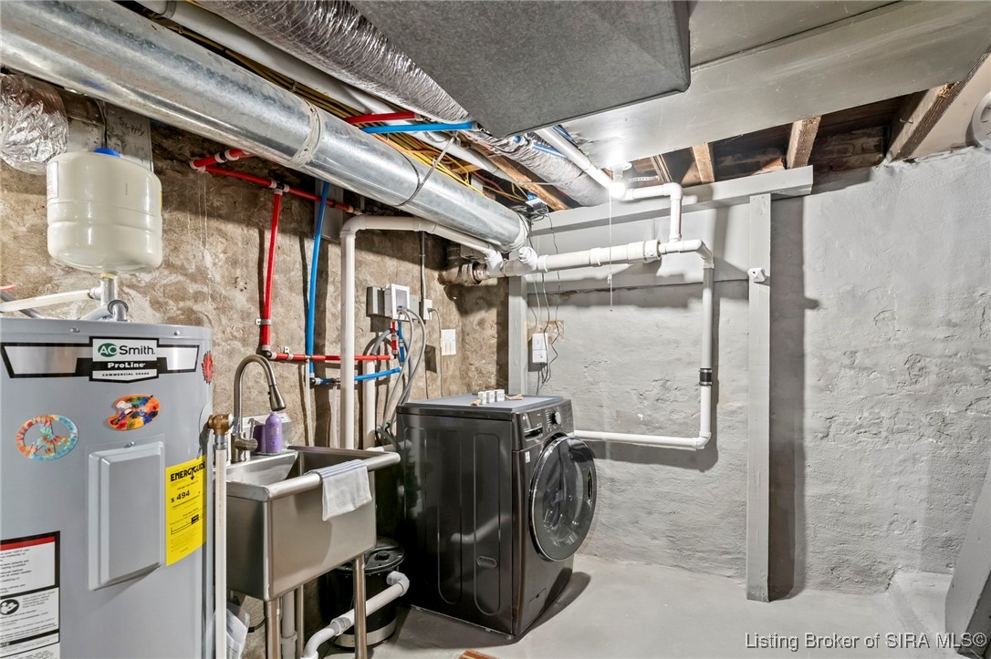 318 Walnut Street Madison, IN 47250 - Photo 22 of 26 laundry in lower level
