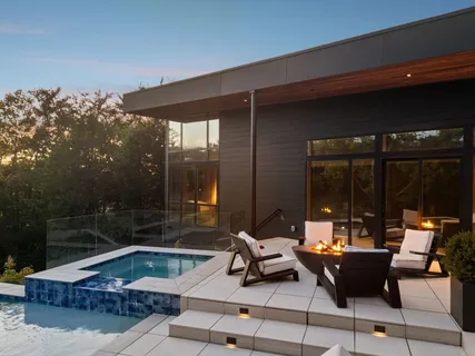 a view of outdoor space with deck