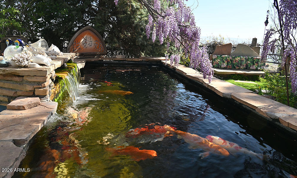 100 Hill Street Jerome, AZ 86331 - Photo 28 of 30 Koi and wisteria