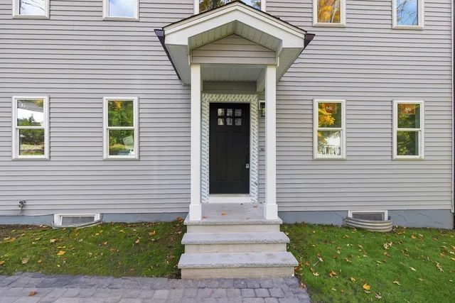 a front view of a house