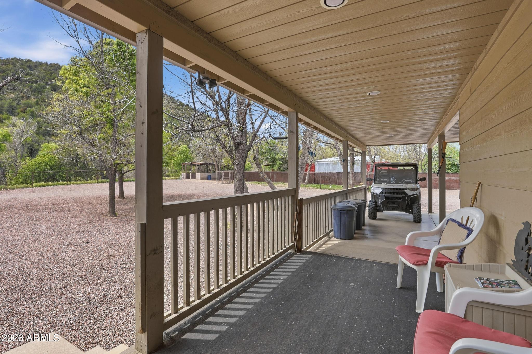 7736 West Gibson Ranch Road Payson, AZ 85541 - Photo 33 of 51 a view of a porch with furniture