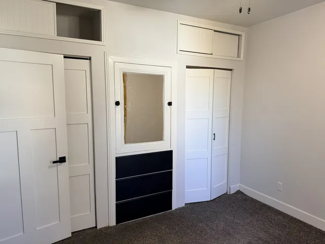 a view of closet area