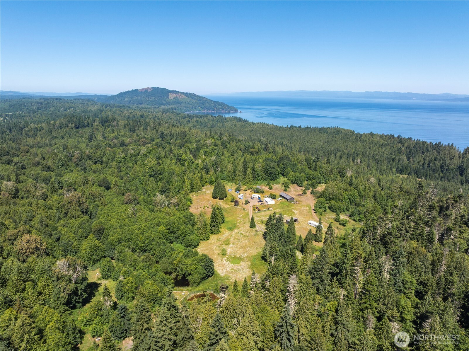 1048 Peters Road Port Angeles, WA 98363 - Photo 3 of 25 a view of a city with lush green forest