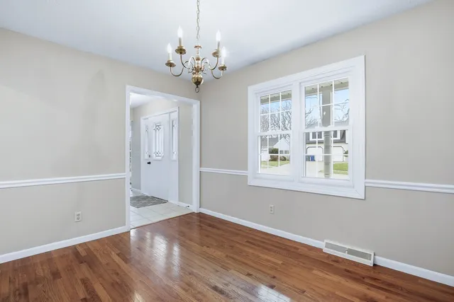 wooden floor in an empty room