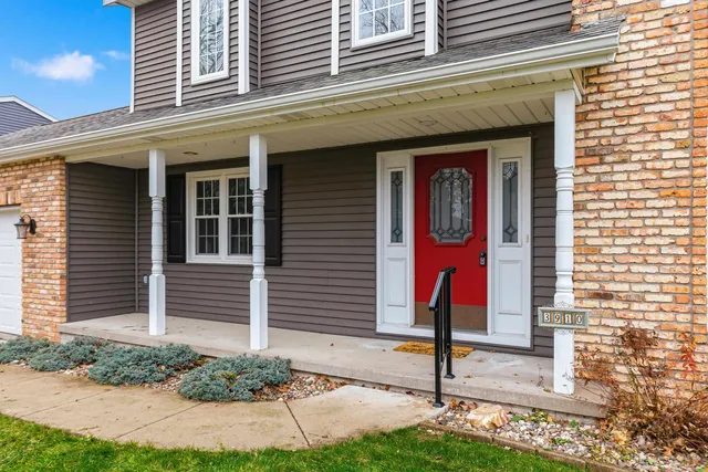 a front view of a house