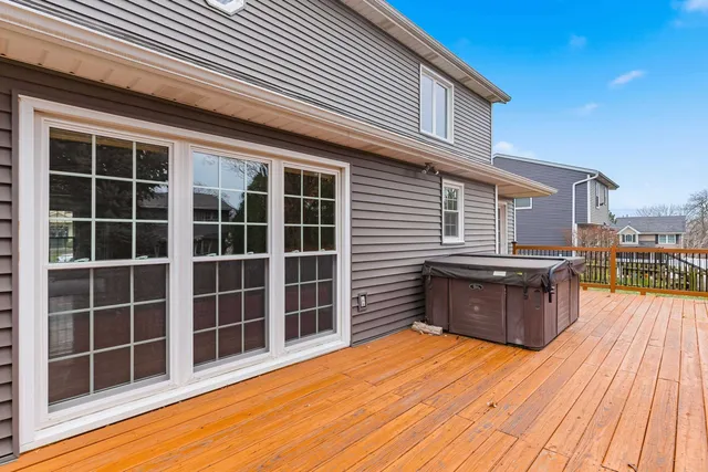 a view of a house with a deck