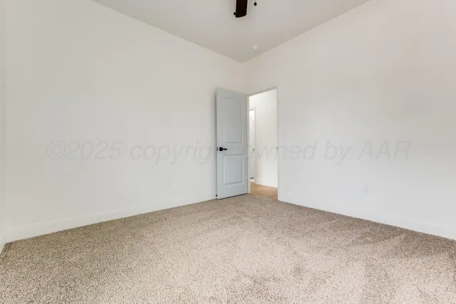 a view of an empty room