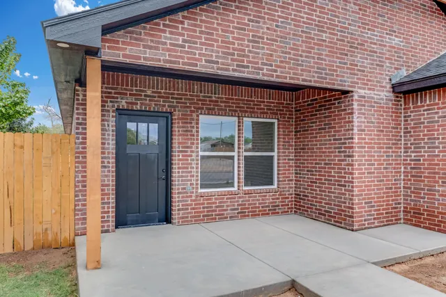 a front view of a house