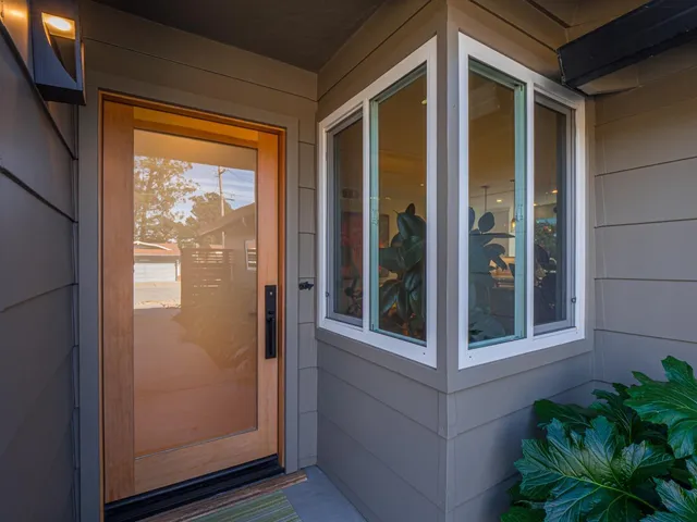 a view of front door