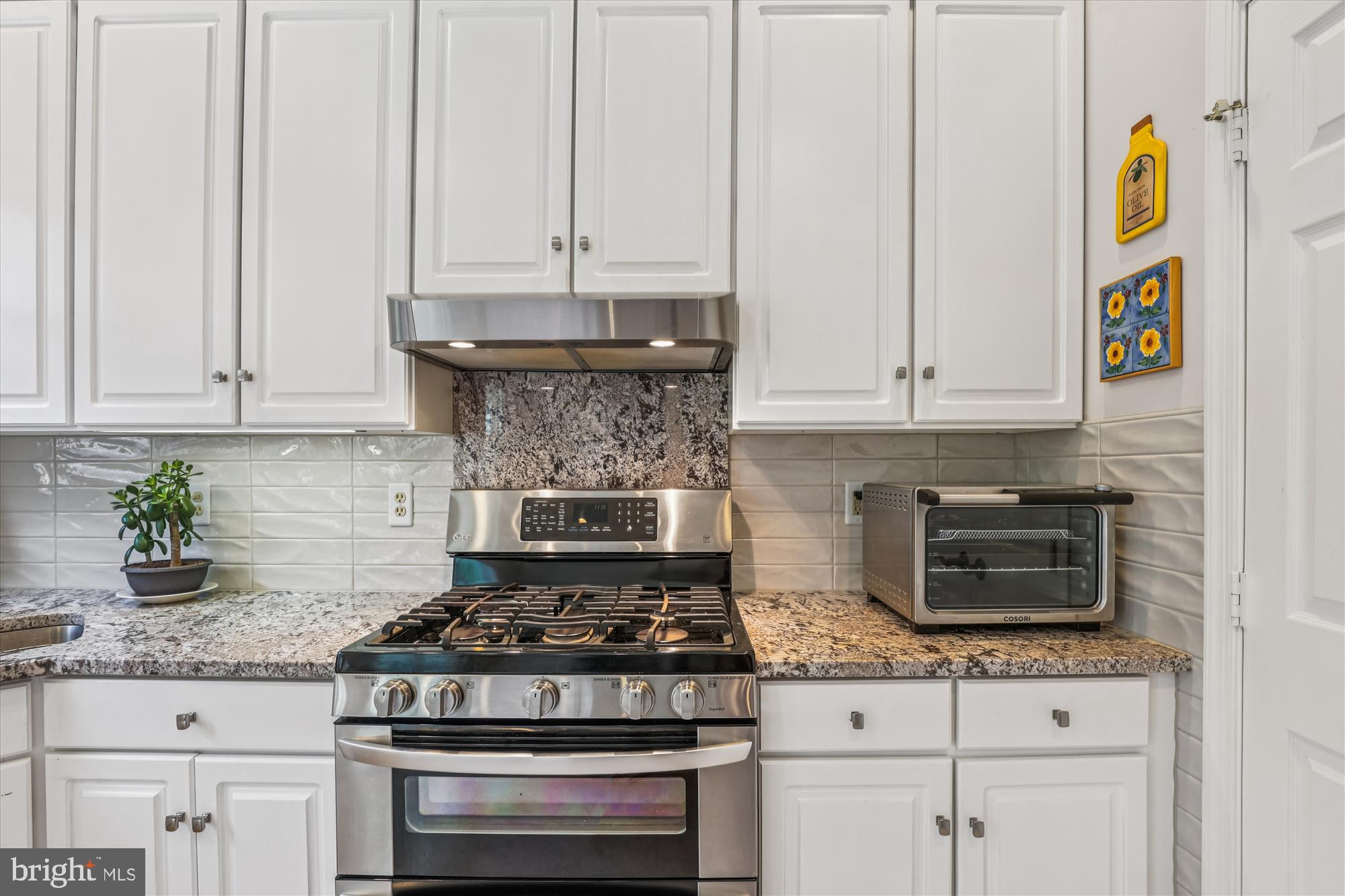 20679 Riptide Square Sterling, VA 20165 - Photo 12 of 43 a kitchen with granite countertop white cabinets and appliances