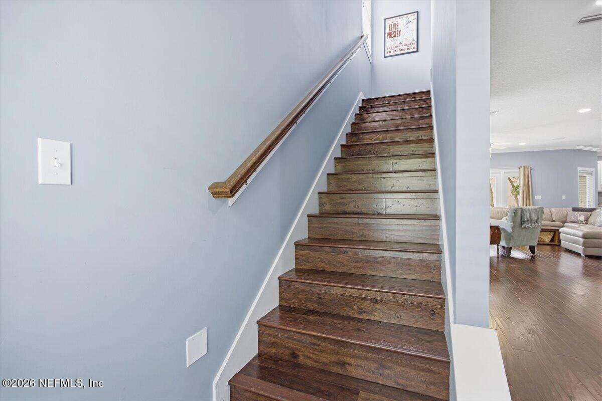 4009 Palm Way Jacksonville Beach, FL 32250 - Photo 11 of 24 a view of entryway and hall with wooden floor