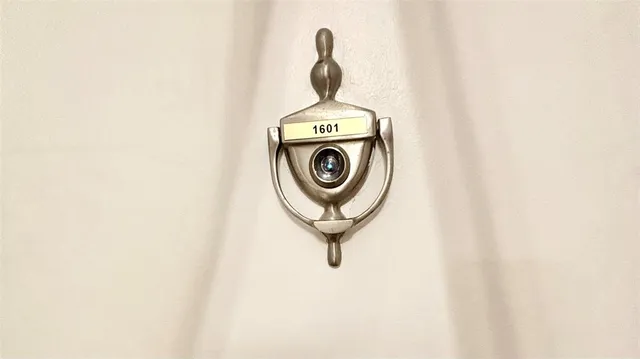 a front view of a building