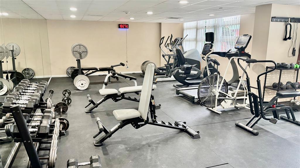 531 North Ocean Boulevard, Unit 1601 Pompano Beach, FL 33062 - Photo 23 of 32 a view of a room with gym equipment