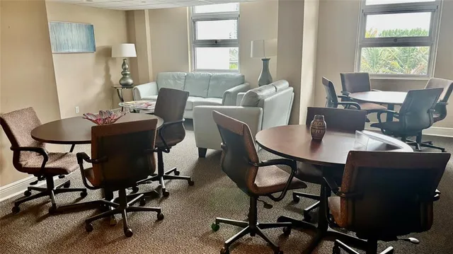 a room with pool table