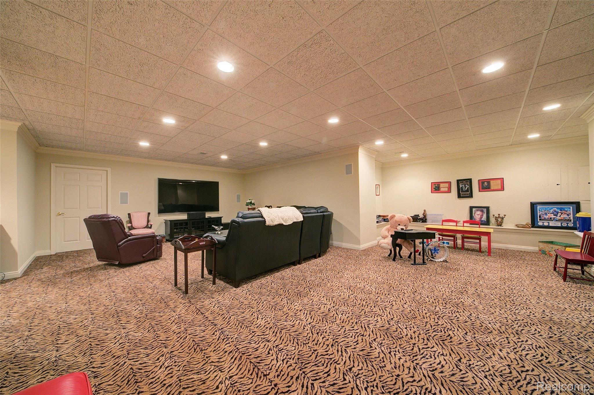 819 Bishop Road Grosse Pointe, MI 48230 - Photo 35 of 50 Beautifully Finished Rec Room in Lower Level