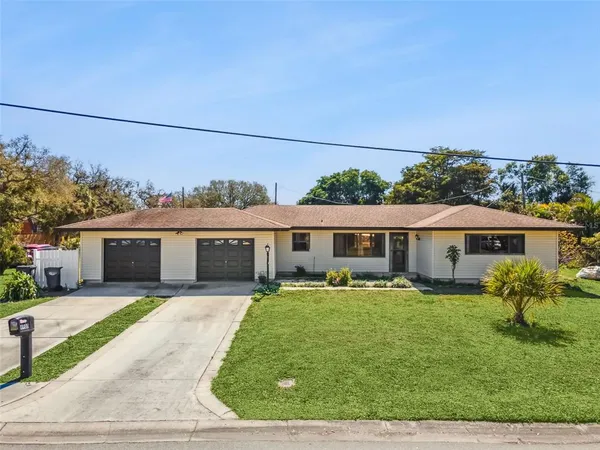 front view of house with a patio