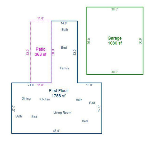1663 Airport Road Manila, UT 84046 - Photo 36 of 36 Floorplan with measurements