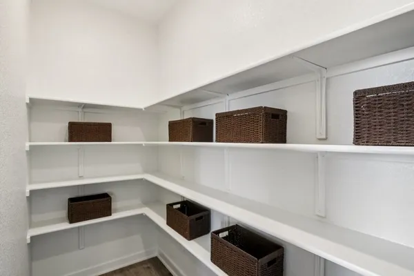 a room with storage and utility