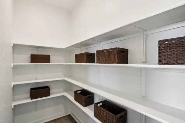 a room with storage and utility