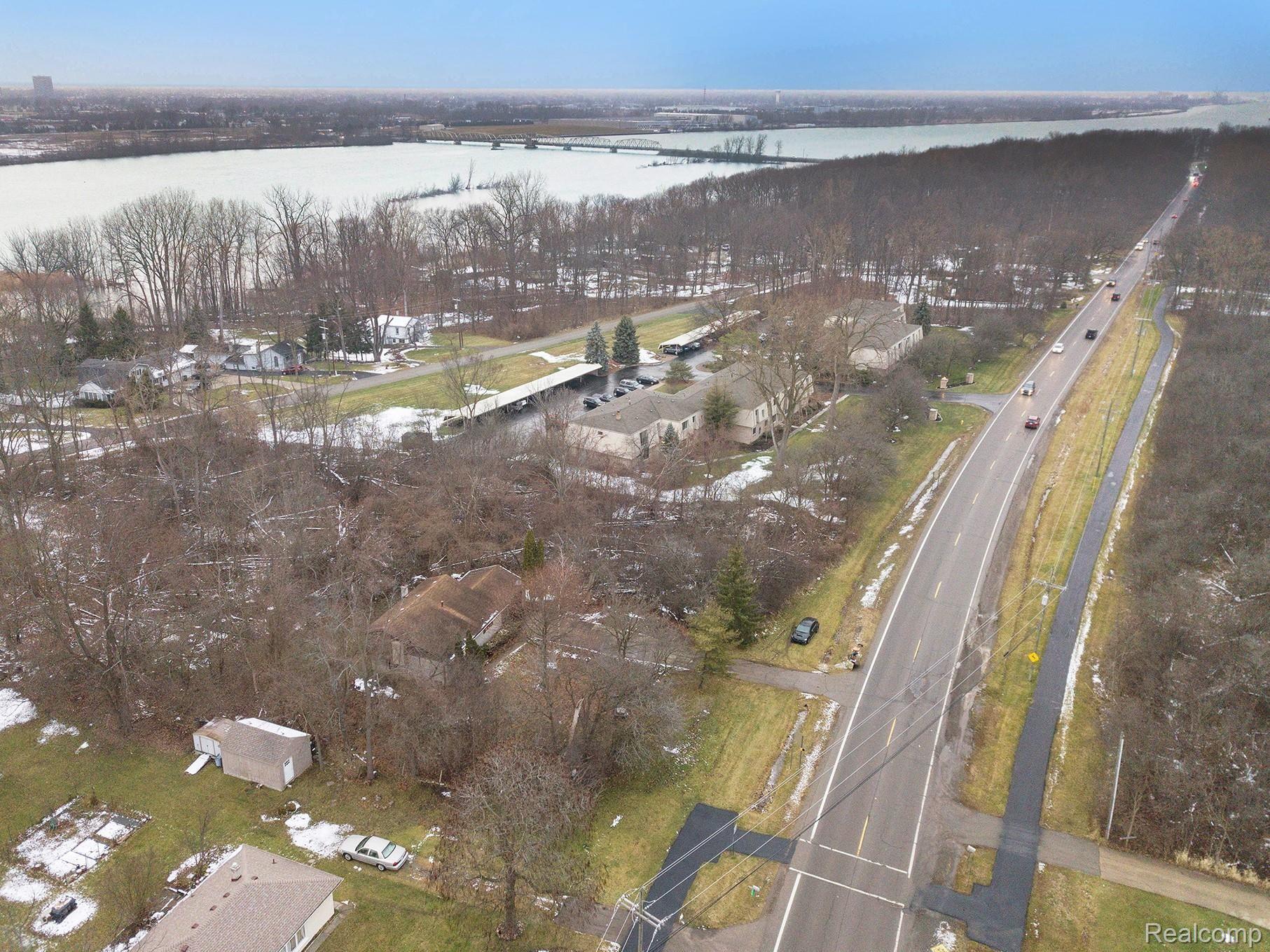 19760 Meridian Road Grosse Ile, MI 48138 - Photo 5 of 18 Areil View Proximity to Bridge -just minutes away
