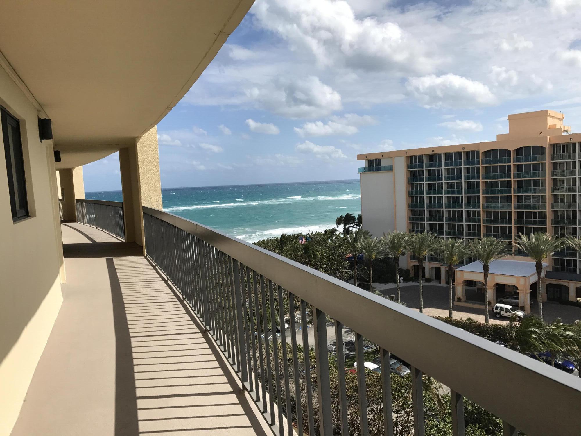 100 Ocean Trail Way, Unit 801 Jupiter, FL 33477 - Photo 40 of 45 catwalk from elevator to oceanfront apt