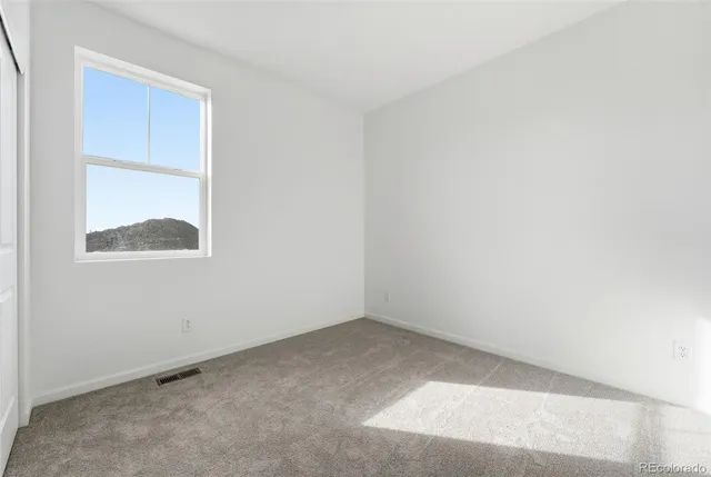 a view of an empty room