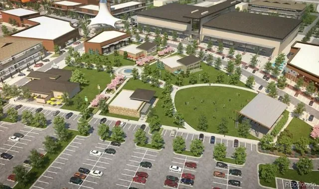 a view of a balcony with outdoor seating