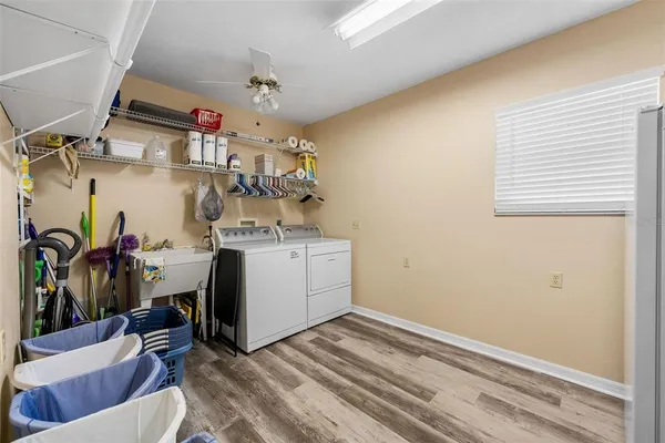 a view of storage and utility room
