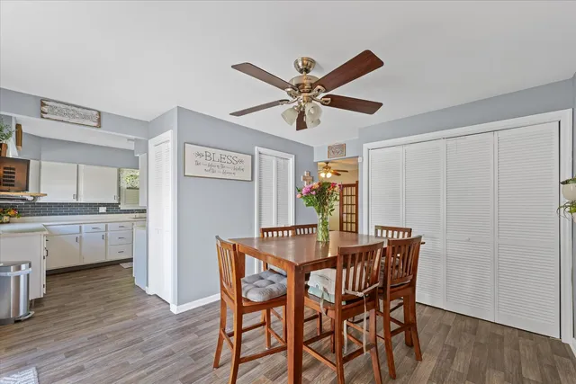 a kitchen with sink cabinets and window