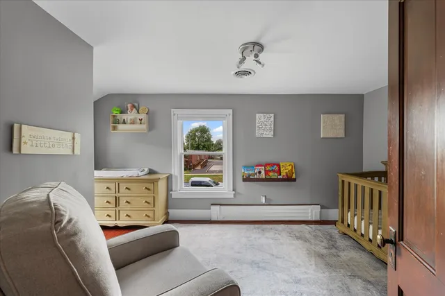 a view of livingroom with furniture and wooden floor
