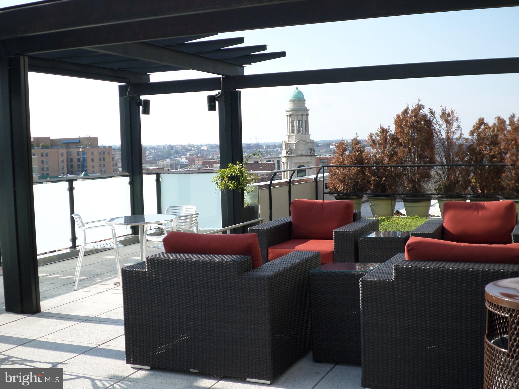 1133 14th Street Northwest, Unit 903 Washington, DC 20005 - Photo 15 of 18 Sitting Area on Roof-Deck