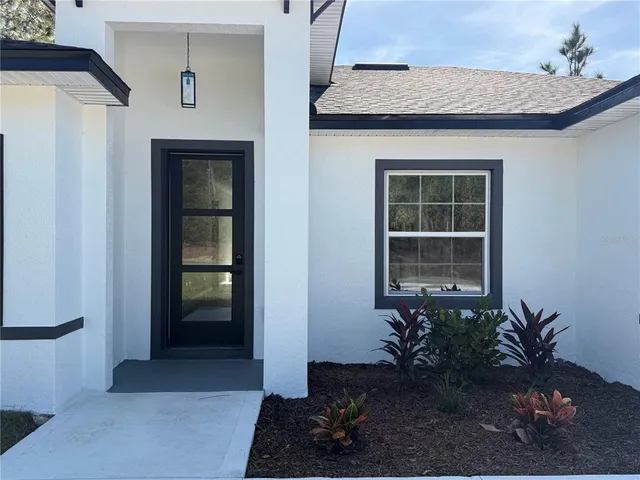 a front view of a house