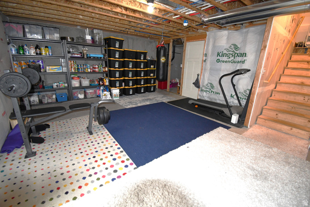1688 West 200 North Mapleton, UT 84664 - Photo 17 of 18 Exercise area featuring concrete flooring