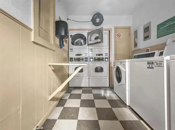 a view of street with sitting area